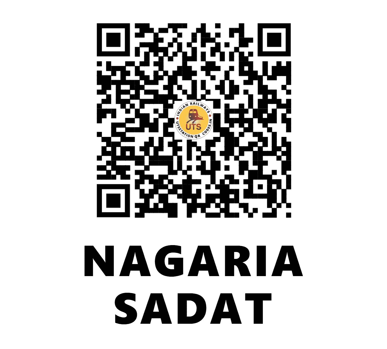 UTS QR Code for NAGARIA SADAT - NRS (NR - UTTAR PRADESH)